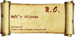 Már Olinda névjegykártya